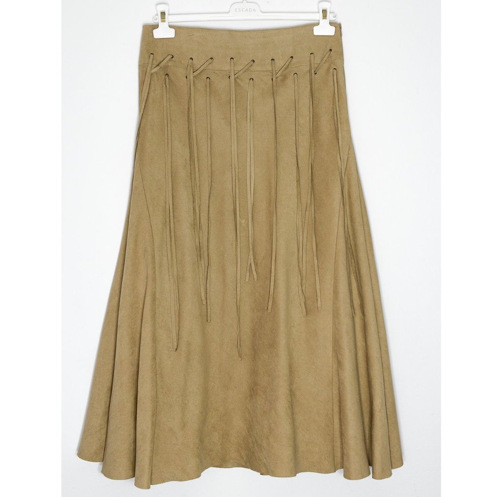 ZARA Faux Suede Skirt